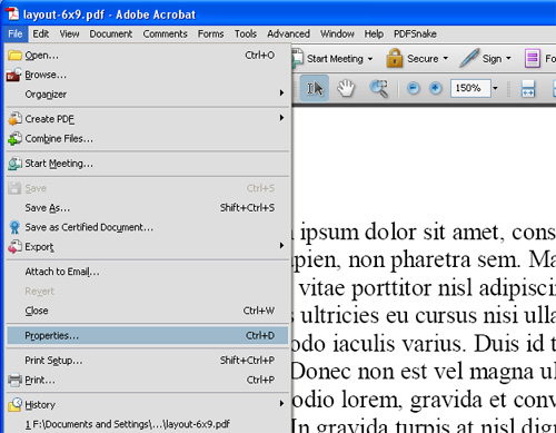 PDF - Properties