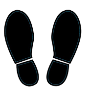 Footprint Floor Decals
