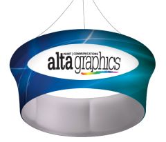 WaveForm 10' Tapered Circle Hanging Sign 