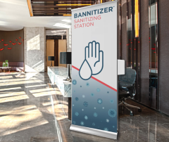 Graphic Sanitizer Station