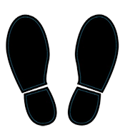 Footprint Floor Decals